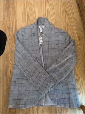 Tilly's Men's Gray Plaid Button Down Shirt Jacket